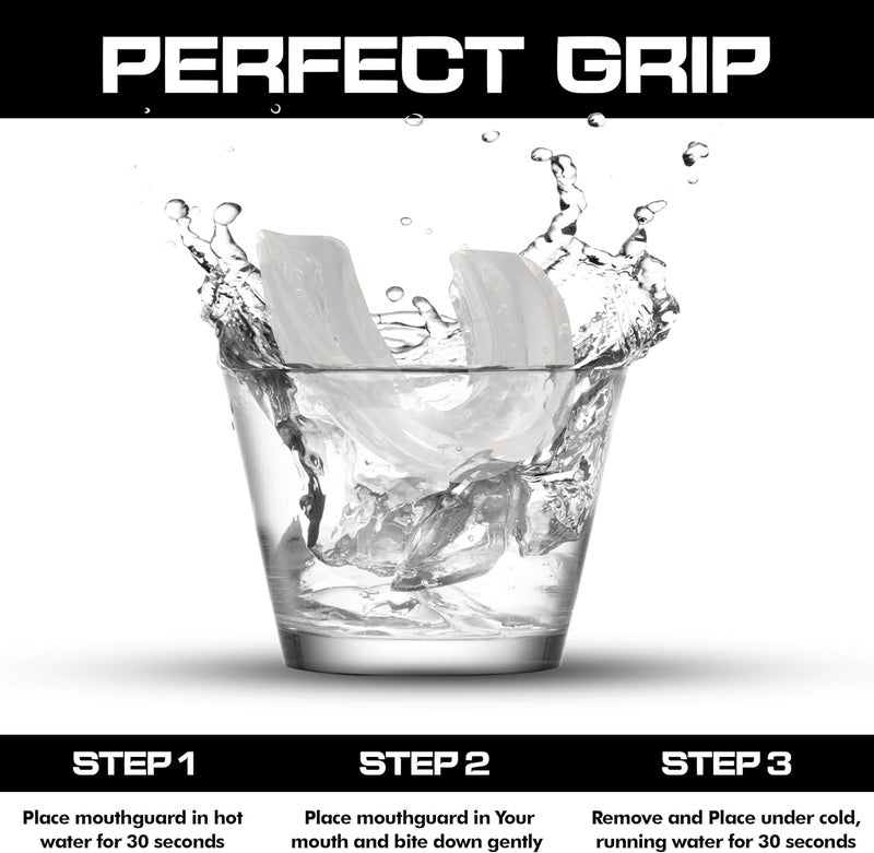 BFS IMPEX Sports Mouth Guard for Kids,Youth,Boys,Girls,Child Teen Mouthguard with Case (BPA Free) for Boxing, Martial Arts,MMA Karate,Lacrosse,Football,Soccer and All Contact Sports (Crystal) - Image 3